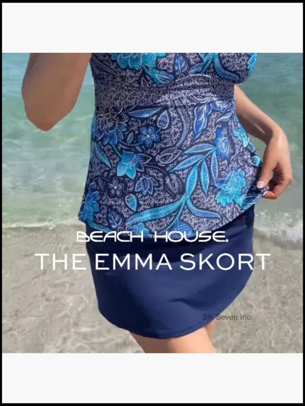 Multi-Sport Swim Skort with UPF50, Zippered Pocket, 4-Way Stretch